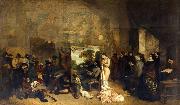 Gustave Courbet The Artists Studio oil